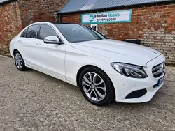 White Used 2015 Mercedes C220 Premium Sedan | £11,995 (Fair price)