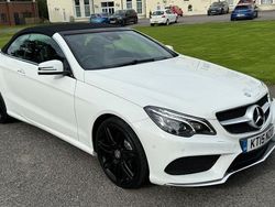 White Used 2015 Mercedes E400 AMG line Cabriolet | £14,995