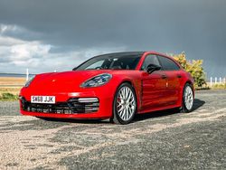 Carmine red Used 2019 Porsche Panamera Turbo Sport Turismo Sedan | £58,000 (Expensive)