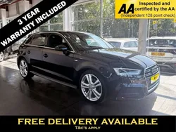 Black Used 2018 Audi A3 Sportback S-Line Hatchback | £14,295 (Fair price)