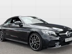 Black Used 2019 Mercedes C300 AMG Line Premium Cabriolet | £20,811 (Fair price)