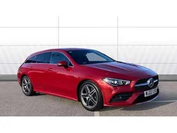 Red Used 2022 Mercedes CLA200 AMG line Estate | £22,334 (Good price)
