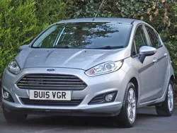 Satin silver metallic Used 2015 Ford Fiesta Zetec Hatchback | £8,495 (A bit pricey)