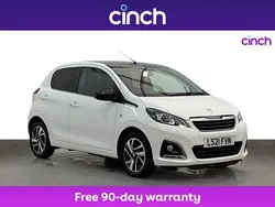 White Used 2021 Peugeot 108 Allure Hatchback | £8,799 (A bit pricey)