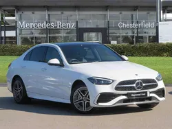 White Used 2024 Mercedes C300e AMG Line Premium Plus Sedan | £41,500 (Fair price)