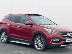 Red Used 2016 Hyundai Santa Fe Premium SE SUV | £16,987 (A bit pricey)