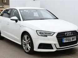 White Used 2016 Audi A3 Sportback S-Line Hatchback | £10,500 (Fair price)