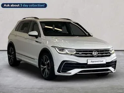 White Used 2021 VW Tiguan R-line SUV | £25,500 (A bit pricey)