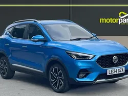 Blue Used 2024 MG ZS Exclusive Sedan | £15,249 (Fair price)