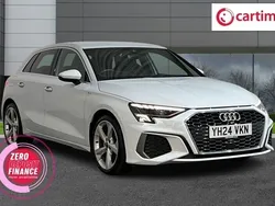 White Used 2024 Audi A3 Sportback S-Line Hatchback | £22,734 (Fair price)