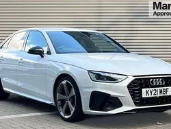 White Used 2021 Audi A4 Black Edition Sedan | £21,884 (Fair price)