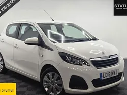 White Used 2018 Peugeot 108 Active Hatchback | £7,995 (Fair price)