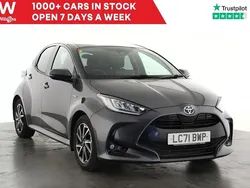 Grey Used 2021 Toyota Yaris Hybrid Design Hatchback | £16,299 (Fair price)