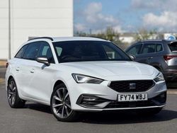 Glacial white Used 2024 Seat Leon FR Sport Estate | £23,490 (Expensive)