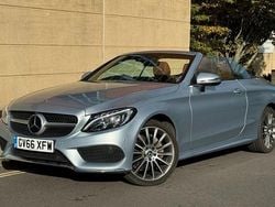 Silver Used 2017 Mercedes C220 AMG Line Premium Plus Cabriolet | £17,995 (Fair price)