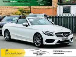 White Used 2018 Mercedes C200 AMG line Cabriolet | £14,840 (Super price)