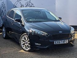 Black Used 2017 Ford Focus ST-Line Hatchback | £12,495 (Fair price)