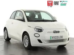 White Used 2022 Fiat 500e Action Hatchback | £10,799 (Fair price)