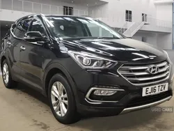 Black Used 2016 Hyundai Santa Fe Premium SUV | £10,995 (Fair price)