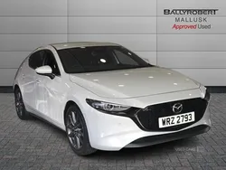 White New 2025 Mazda 3 Exclusive-Line Hatchback | £22,950 (Good price)