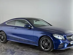 Blue Used 2019 Mercedes C220 AMG line Coupe | £17,300 (Fair price)