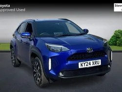 Blue Used 2024 Toyota Yaris Hybrid Design Hatchback | £23,799 (Expensive)