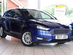 Blue Used 2017 Ford Focus Zetec Hatchback | £9,020 (Fair price)