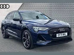Blue Used 2021 Audi e-tron Black Edition SUV | £26,476 (Fair price)