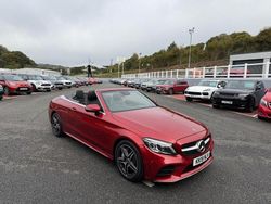 Red Used 2019 Mercedes C300 AMG Line Premium Cabriolet | £19,999 (Fair price)
