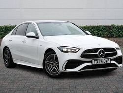 White Used 2025 Mercedes C300e AMG Line Premium Plus Sedan | £44,900 (Expensive)