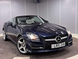 Blue Used 2015 Mercedes SLK250 AMG Cabriolet | £8,995 (Good price)