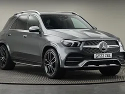 Selenite gray metallic finish Used 2022 Mercedes GLE400 AMG line SUV | £53,200 (Fair price)