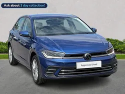 Blue Used 2023 VW Polo Style Hatchback | £15,982 (Fair price)