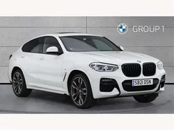 White Used 2021 BMW X4 M Sport SUV | £38,750 (Fair price)