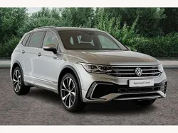 Silver Used 2025 VW Tiguan Allspace R-line SUV | £36,490 (Expensive)