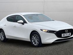 White New 2025 Mazda 3 Prime-Line Hatchback | £21,495 (Expensive)