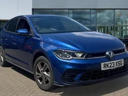 Reef blue metallic Used 2023 VW Polo R-line Hatchback | £19,162 (Fair price)