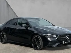 Cosmos black metallic Used 2024 Mercedes CLA220 AMG Line Premium Plus Sedan | £32,180 (Fair price)