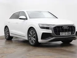 White Used 2022 Audi Q8 S-Line SUV | £42,700 (Good price)