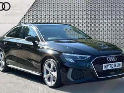 Black Used 2020 Audi A3 S-Line Sedan | £20,975 (Fair price)
