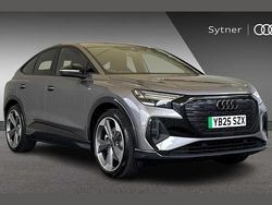 Grey New 2025 Audi Q4 Sportback e-tron Black Edition SUV | £46,500