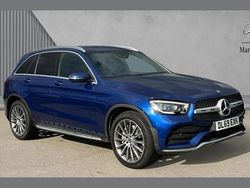 Blue Used 2019 Mercedes GLC300e AMG Line Premium SUV | £26,780 (A bit pricey)