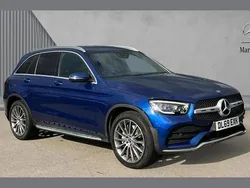 Blue Used 2019 Mercedes GLC300e AMG Line Premium SUV | £27,990 (Expensive)
