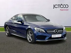 Blue Used 2018 Mercedes C250 AMG Line Premium Plus Coupe | £15,771 (Fair price)