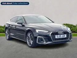 Black Used 2021 Audi A5 Sportback S-Line Hatchback | £26,271 (Fair price)