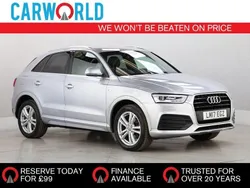 Silver Used 2017 Audi Q3 S-Line SUV | £14,990 (Fair price)