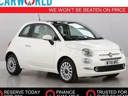 White Used 2019 Fiat 500 Lounge Hatchback | £7,790 (Fair price)