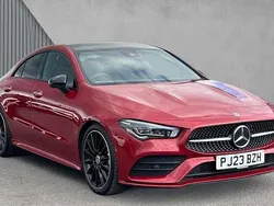 Designo patagonia red Used 2023 Mercedes CLA180 AMG Line Premium Plus Sedan | £28,480 (Fair price)