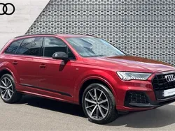 Red Used 2021 Audi Q7 Black Edition SUV | £37,441 (Fair price)
