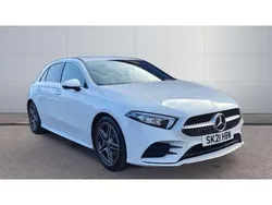 White Used 2021 Mercedes A180 AMG line Hatchback | £18,300 (Fair price)